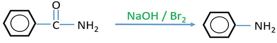 Hofmann degradation of benzanamide